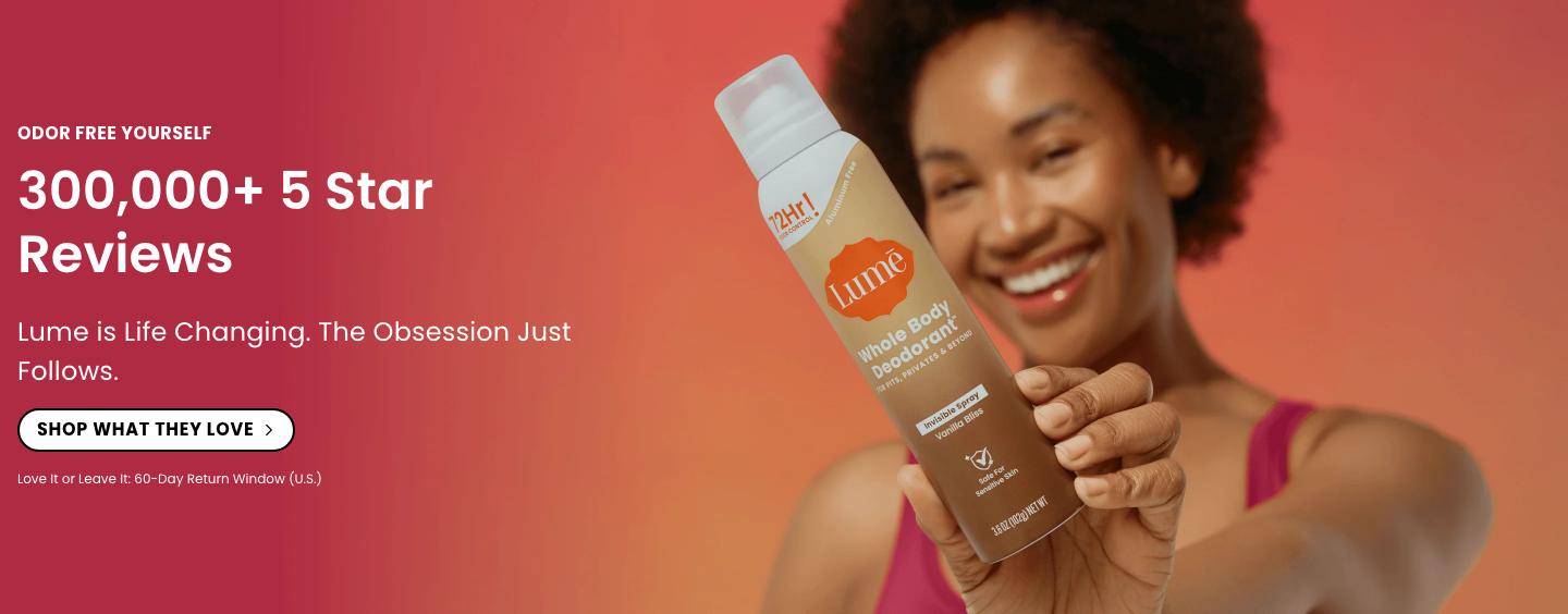 Lume Deodorant — Testimonials