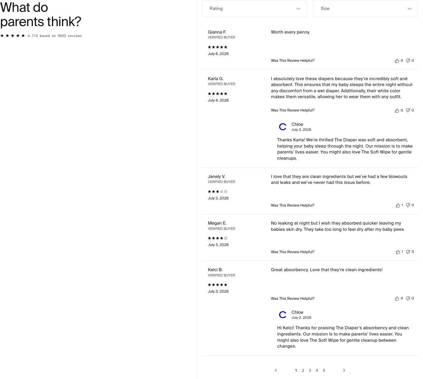 Coterie Baby — Testimonials