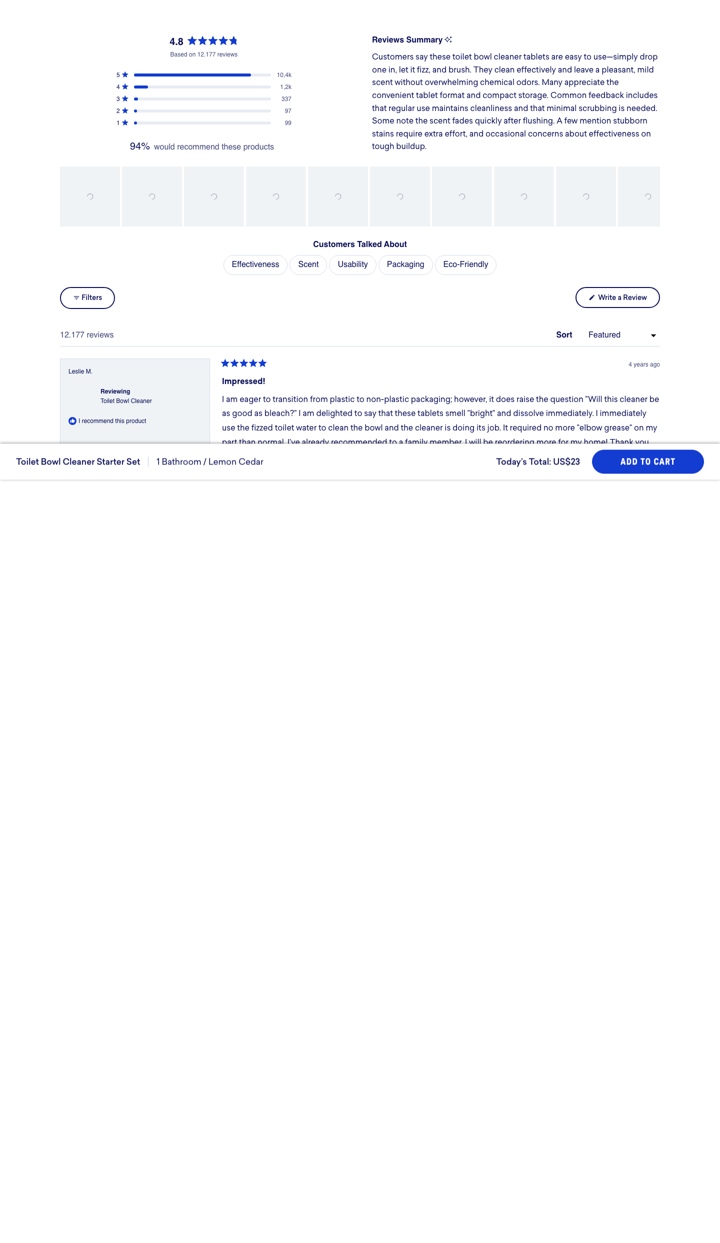 Blueland — Testimonials