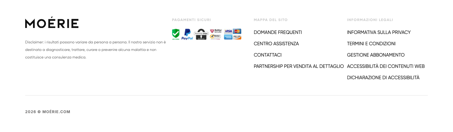Moérie Beauty — Footer
