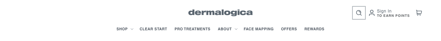 Dermalogica — Navigation