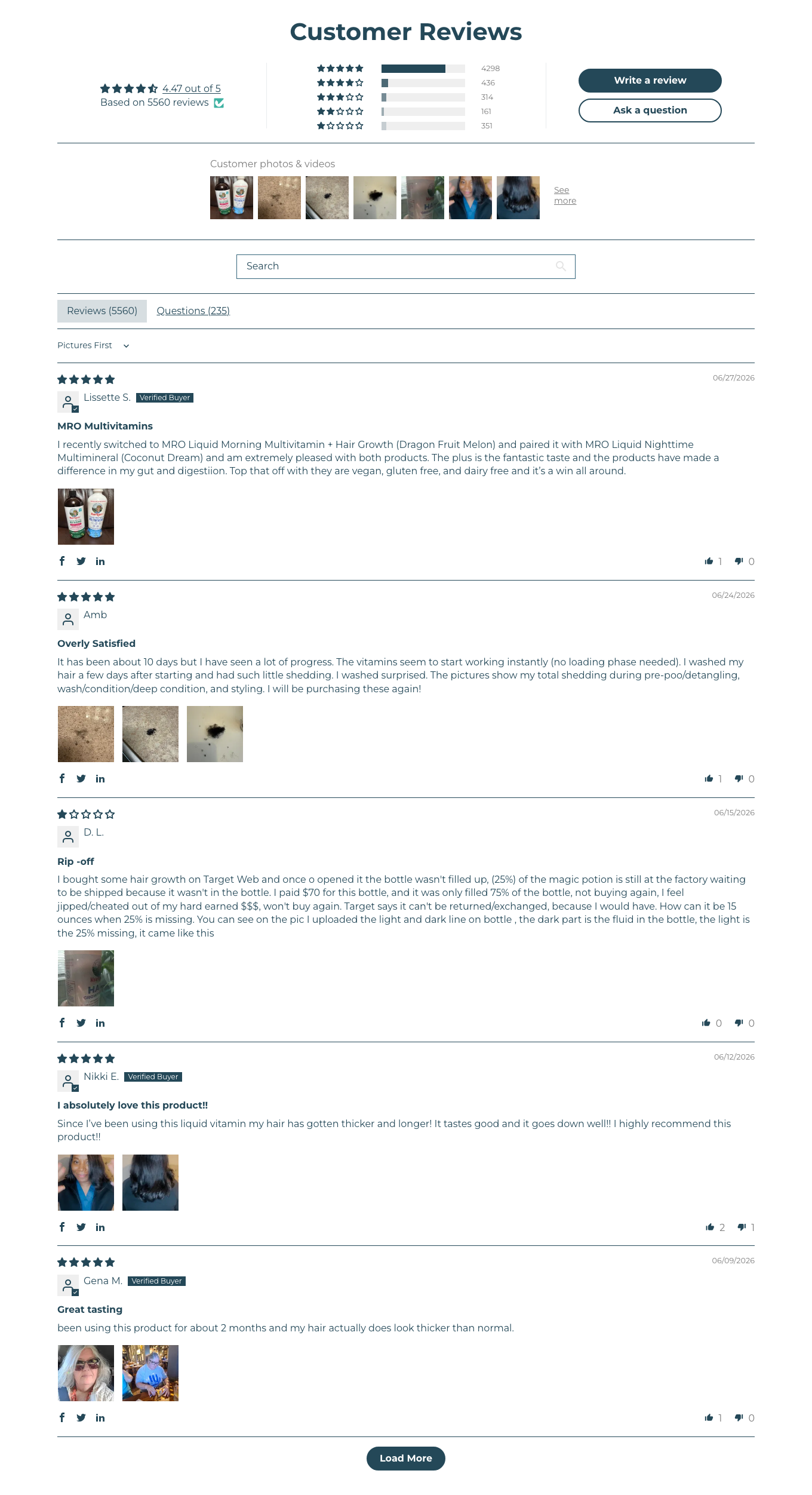 MaryRuth's — Testimonials