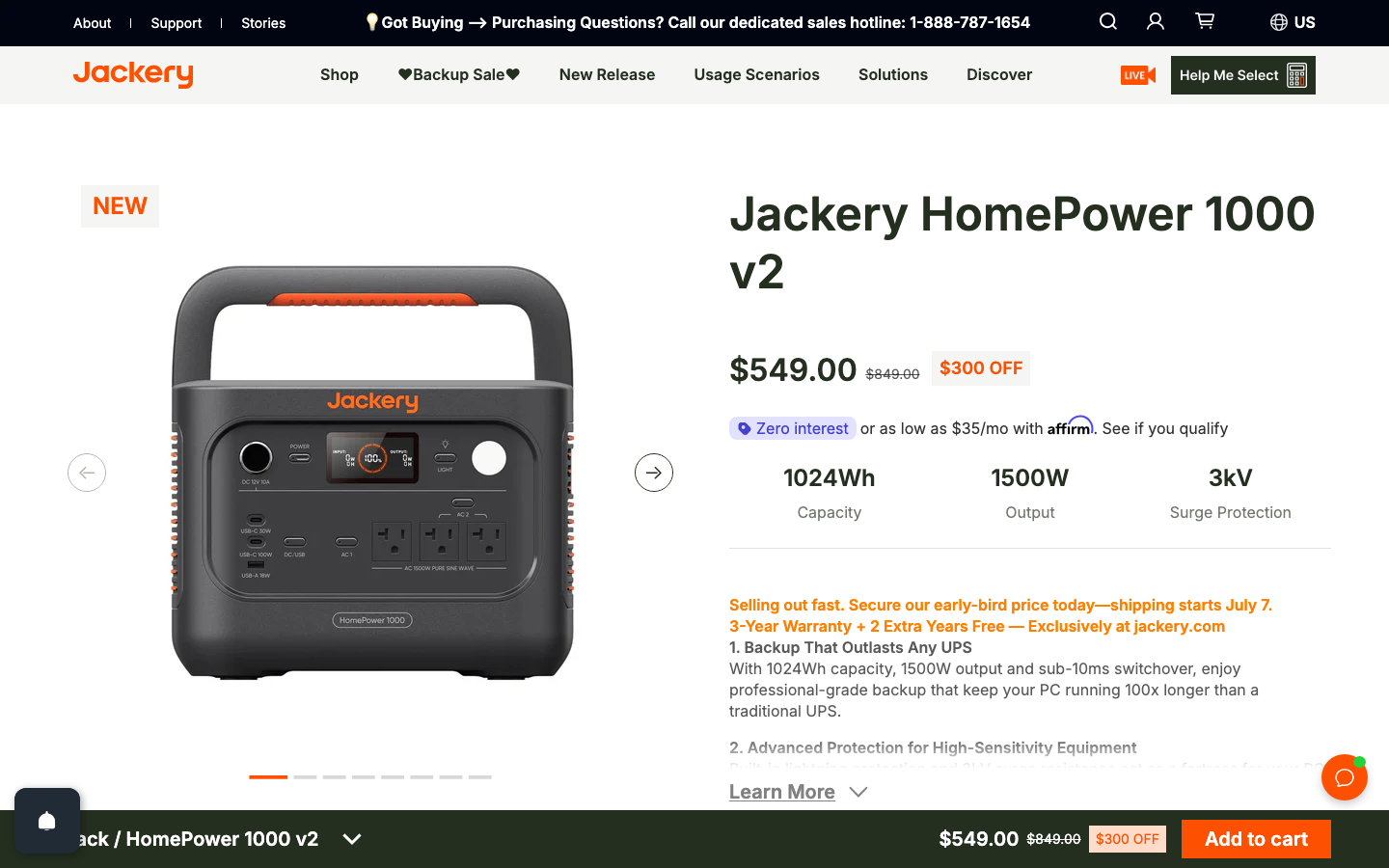 Jackery — Hero