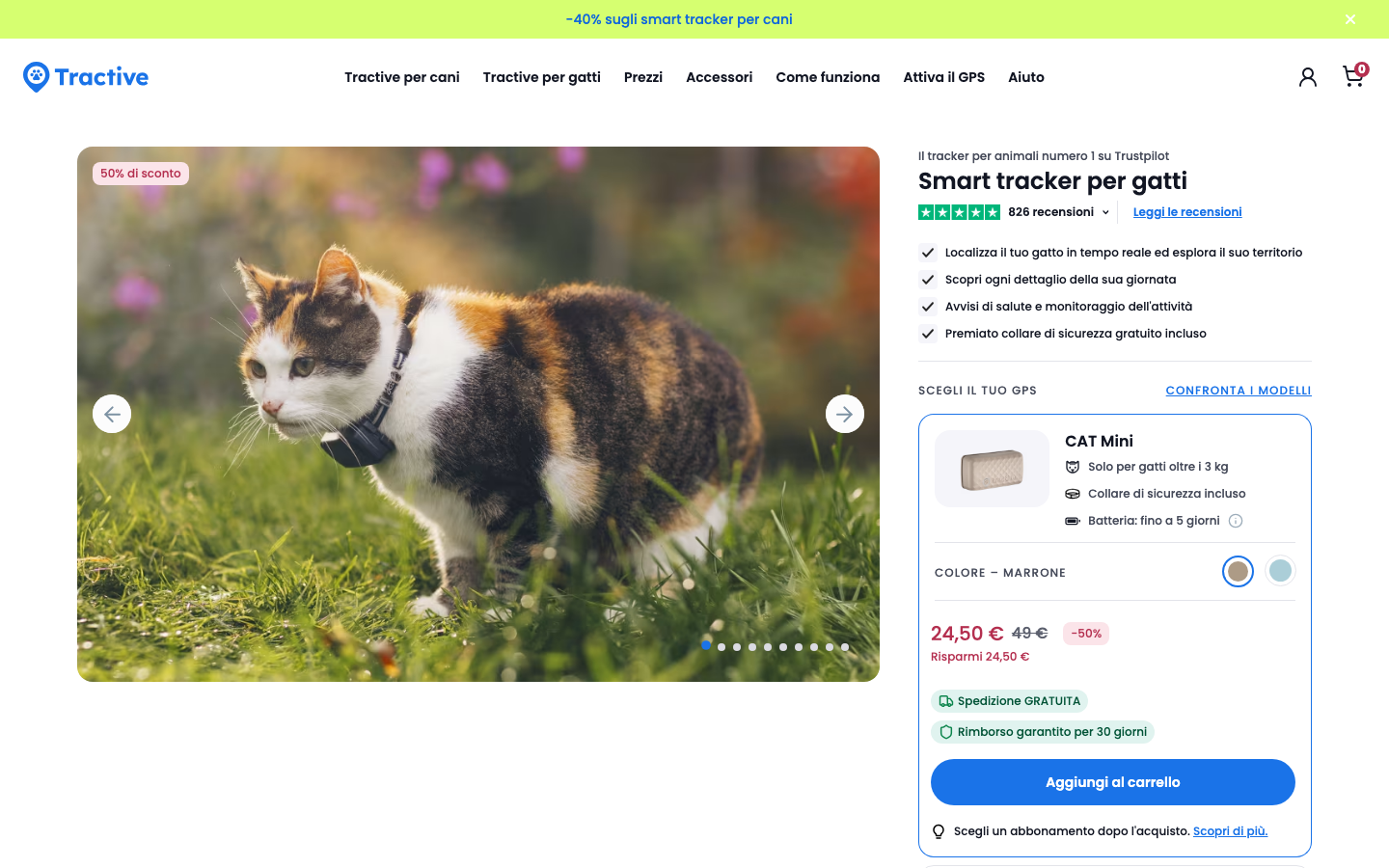 Tractive — Hero