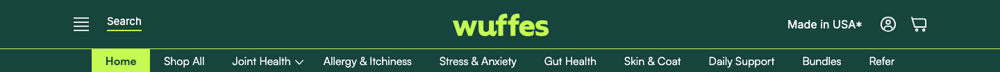 Wuffes — Navigation