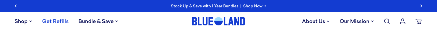 Blueland — Navigation