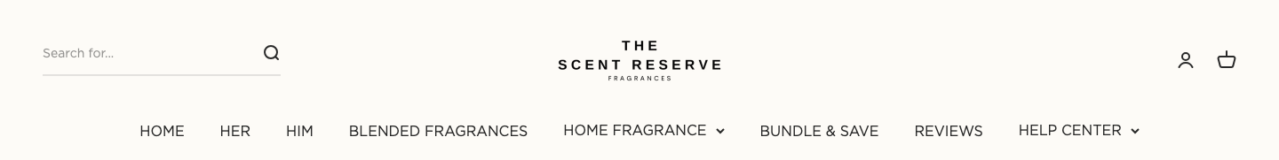 The Scent Reserve — Navigation