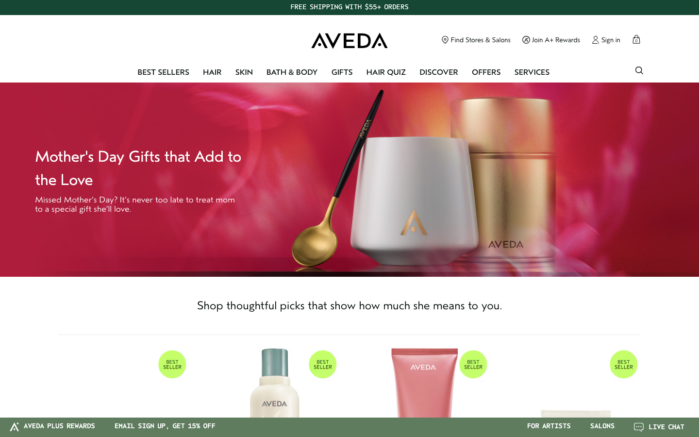 Aveda — Hero