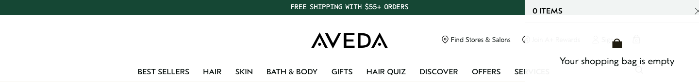 Aveda — Navigation