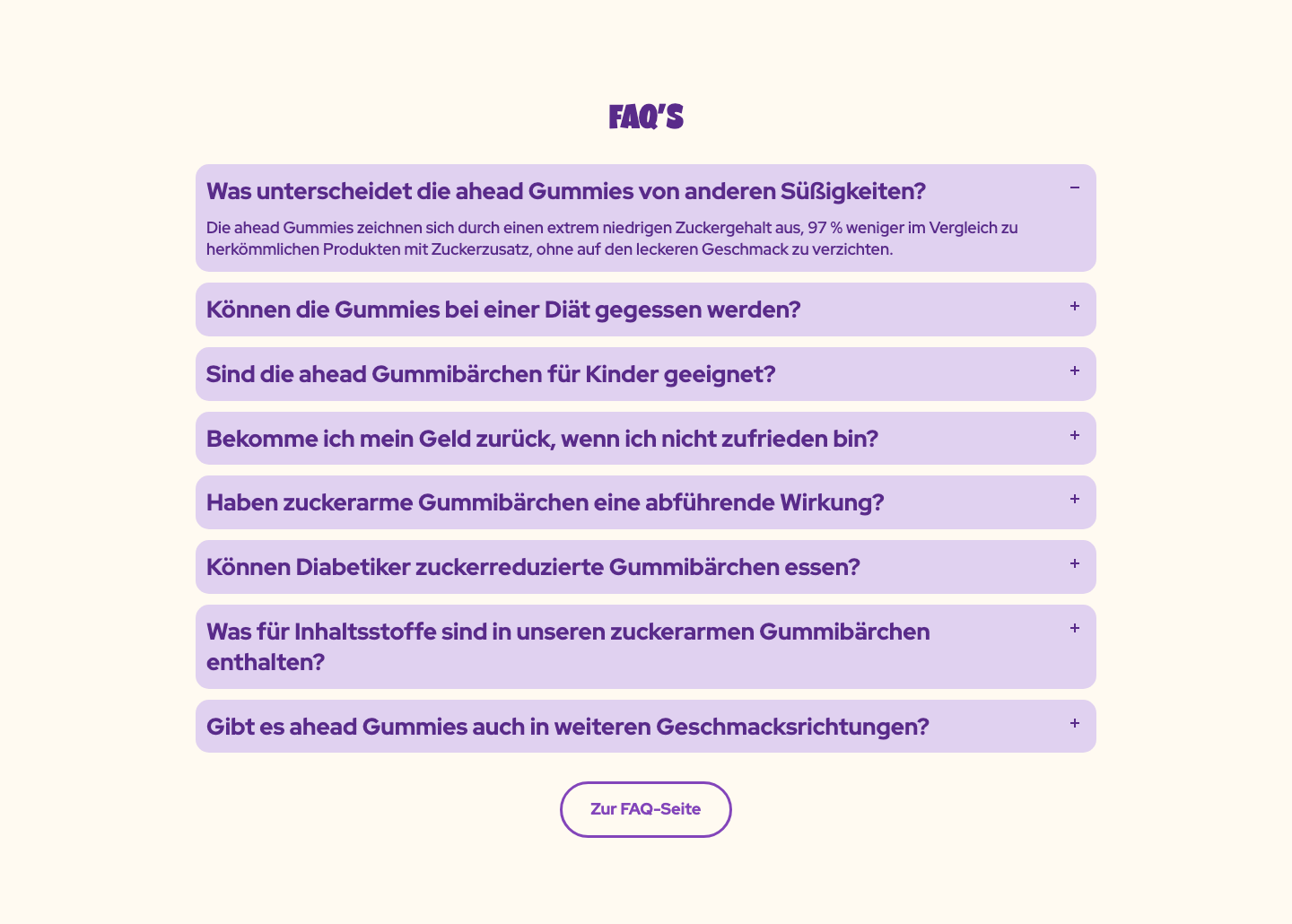 Ahead — FAQ