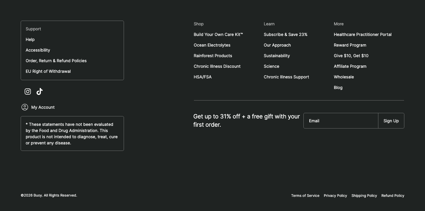 Buoy — Footer
