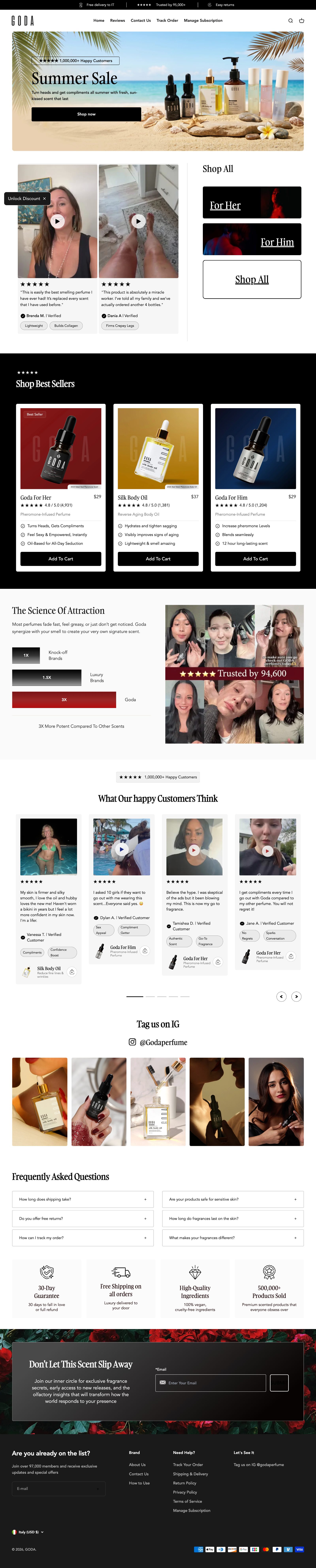 Landing page Goda