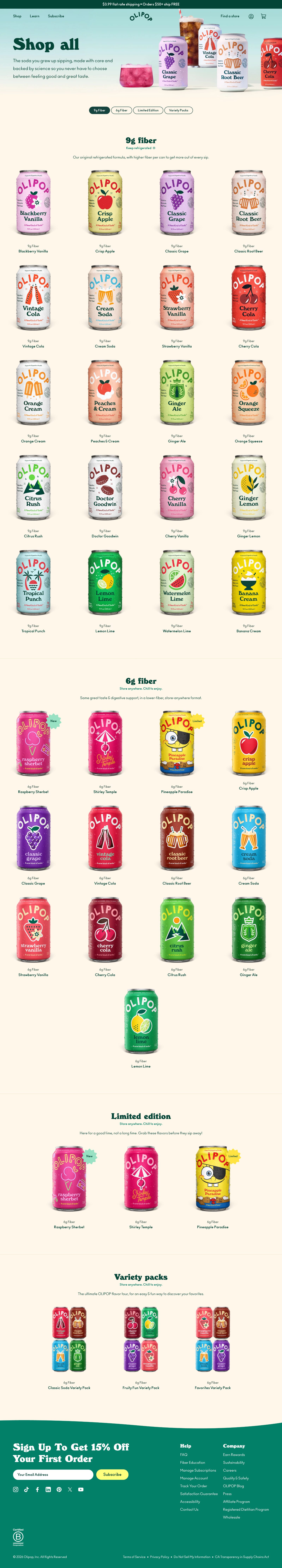 Collection Olipop